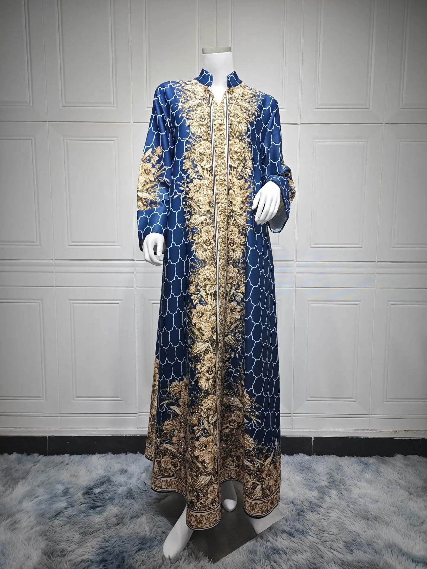 Muslim Dress Women Abaya Eid Diamond Party Dresses Arab Long Robe Print Abayas Dubai Morocco Kaftan Islam Jalabiya Vestidos 2026
