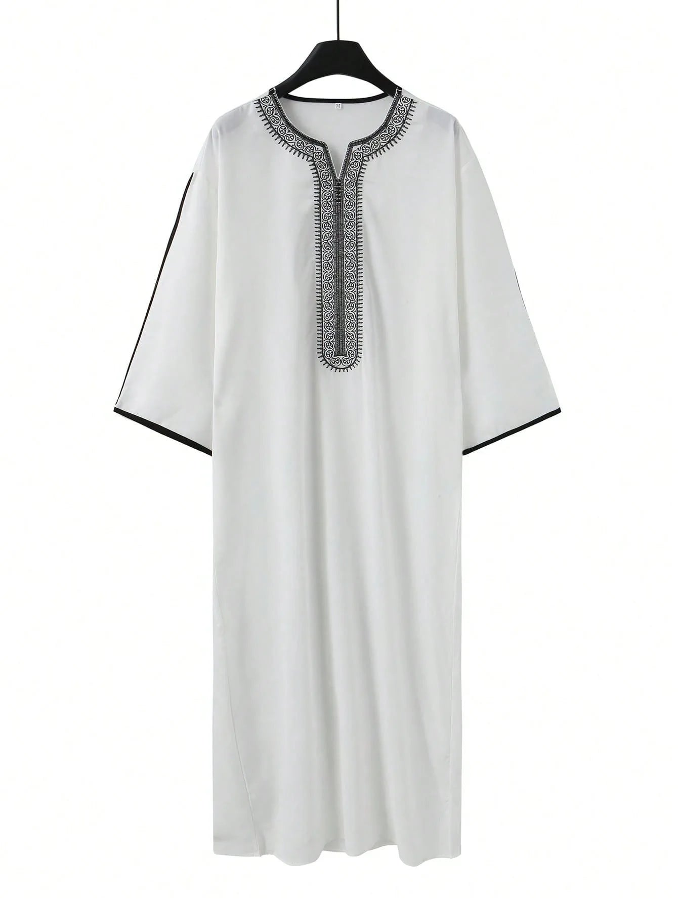 2026 Men's Traditional Muslim Clothing Eid Middle East Jubba Thobe Men Thobe Arab Muslim Robes with Short Sleeves Husband Gift