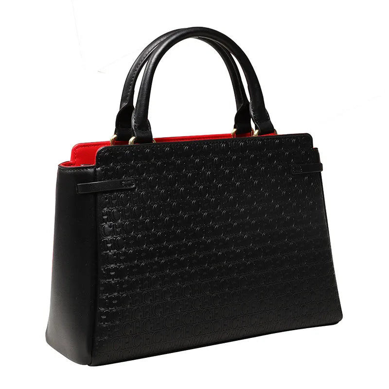 Carolina Herrera Business Simple Women's Handbag Fashion Design Classic Design Vintage Shoulder Bag Lightweight