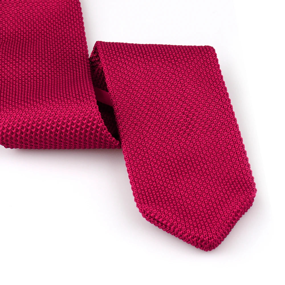 Knitted Ties Dark Blue Fashion Casual Skinny Necktie For Party Boys Girls Solid Colourful Knitted Neck Tie Narrow Slim Gravatas