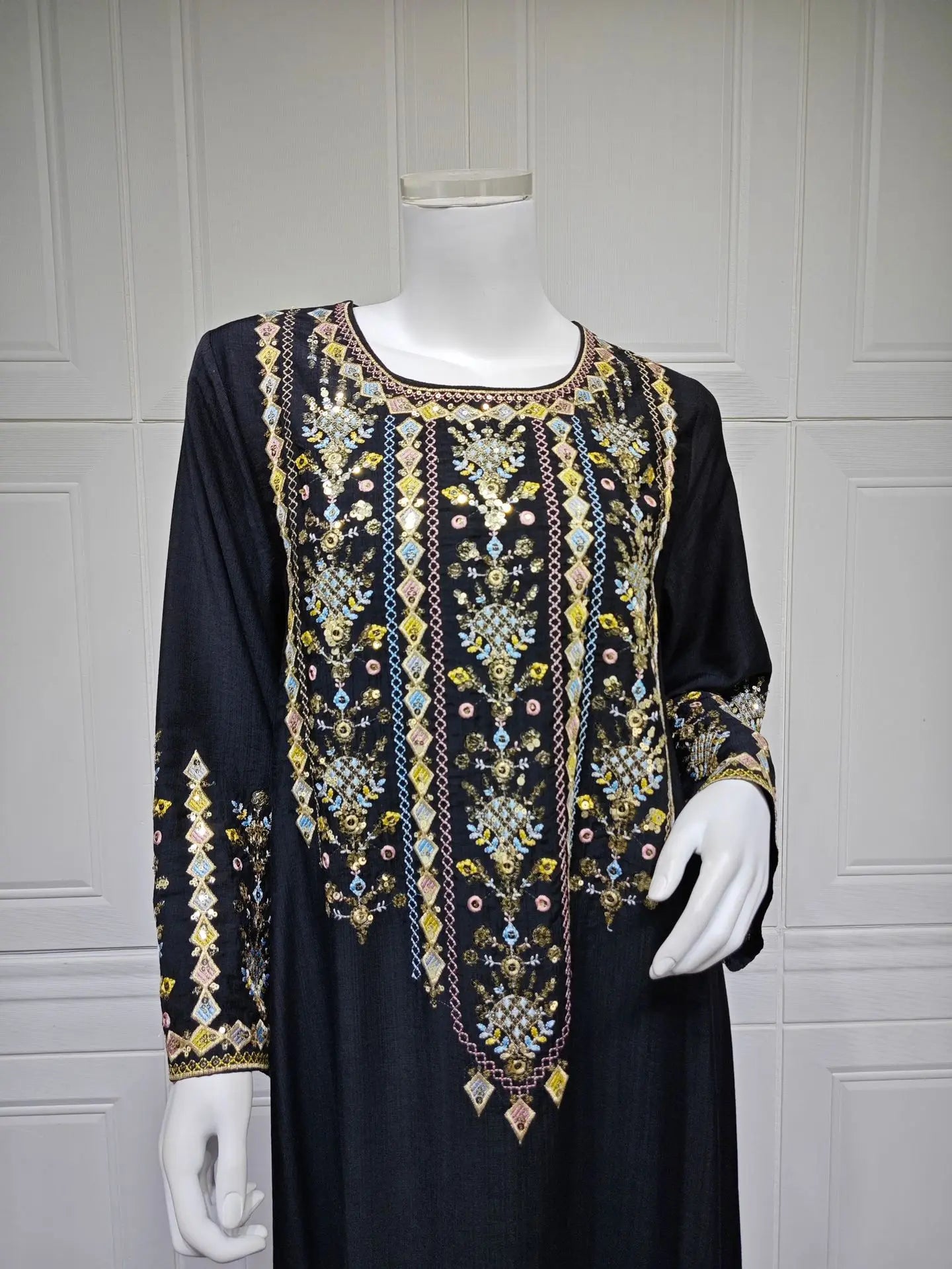Women Jalabiya Dubai Dress Abaya Eid Ramadan Party Gorgeous Long Dresses Muslim Embroidery Vestidos Largos Robe Saudi Arab 2026