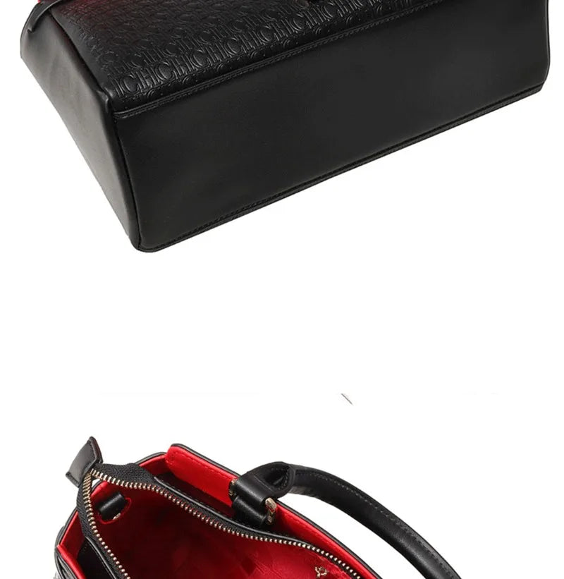 Carolina Herrera Business Simple Women's Handbag Fashion Design Classic Design Vintage Shoulder Bag Lightweight
