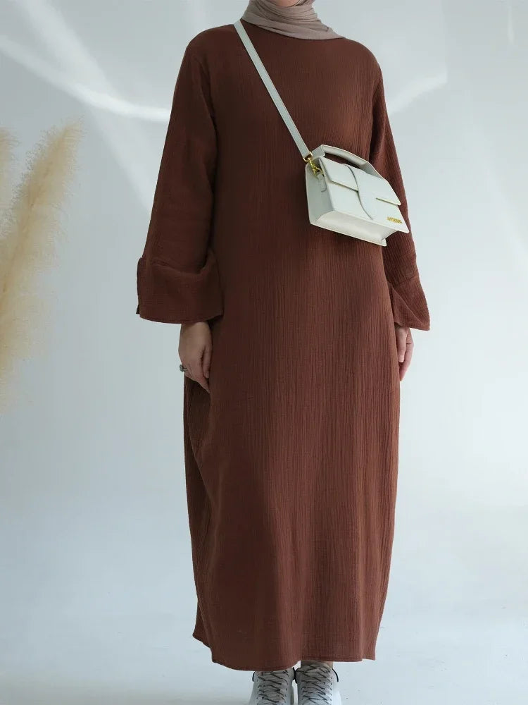 Eid Muslim Abaya Dress for Women Split Sleeve Modest Prayer Dresses Jalabiya Morocco Abayas Kaftan Islam Vestidos Arab Long Robe
