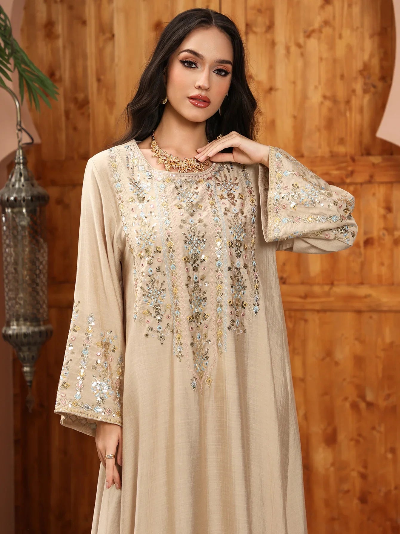 Women Jalabiya Dubai Dress Abaya Eid Ramadan Party Gorgeous Long Dresses Muslim Embroidery Vestidos Largos Robe Saudi Arab 2026
