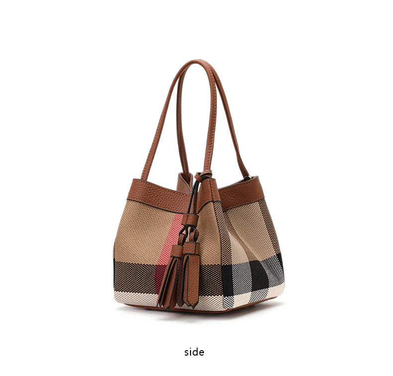 Aidrani Small Checkered Handbag: Chic Design, Signature Style