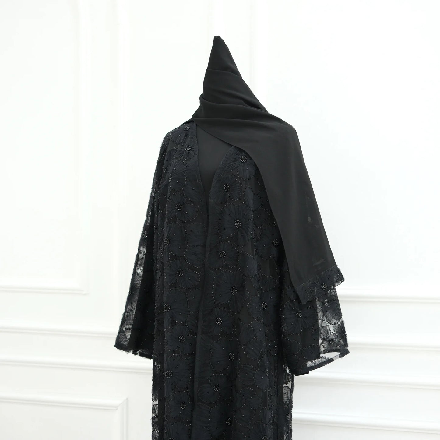 Eid Women Abaya Muslim Cardigan Dress Beading Flower Jalabiya Ramadan Vestidos Largos Islam Arab Long Robe Morocco Kaftan 2026