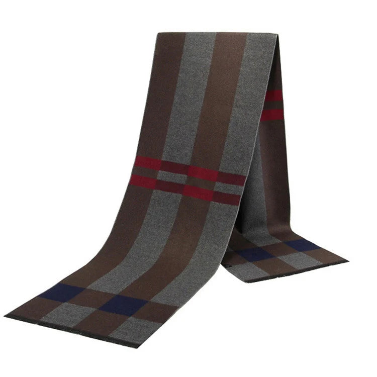 Men Scarf For Man Winter Copy Cashmere Shawl Luxury Brand Scarf Soft Keep Warm Outdoor Grey Knit Neckerchief Men Shawl Wrap Gift