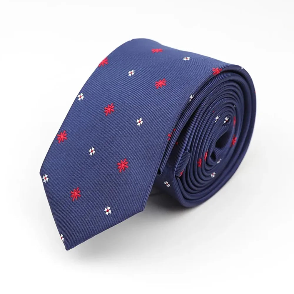Tie For Men Classic Business Paisley Floral Stripe Plaid Dots 6cm Jacquard Necktie Accessories Daily Wear Cravat Wedding Dress