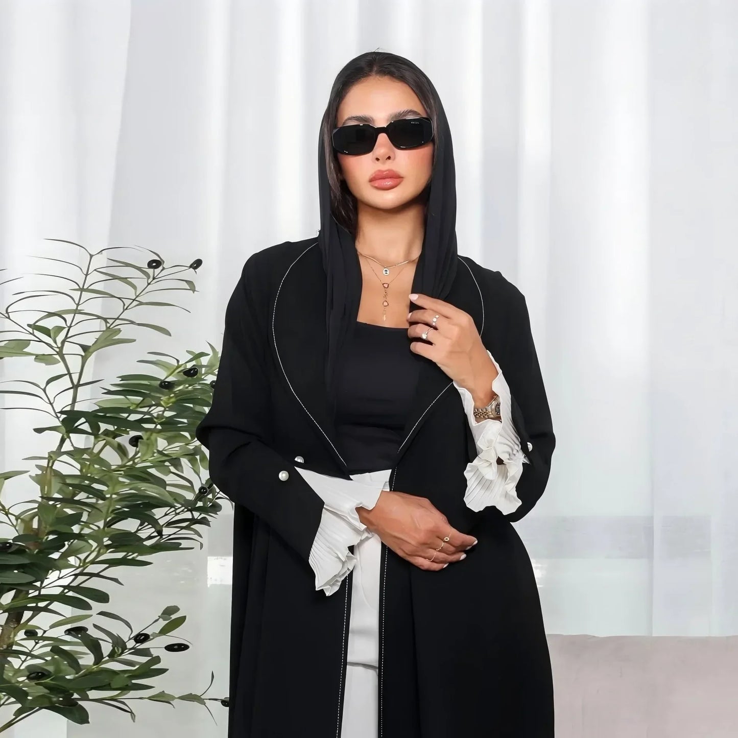 Eid Muslim Abaya for Women Dress Split Morocco Party Dresses Ramadan Print Pleated Abayas Kaftan Islam Dubai Arab Long Robe 2024
