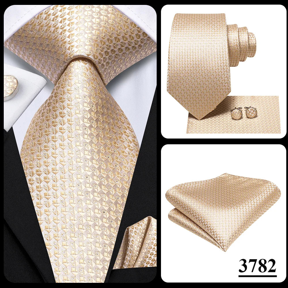 Hi-Tie Teal Green Floral Mens Fashion Necktie Handkerchief Cufflinks for Tuxedo Accessory Classic Silk Luxury Tie for Man Gift