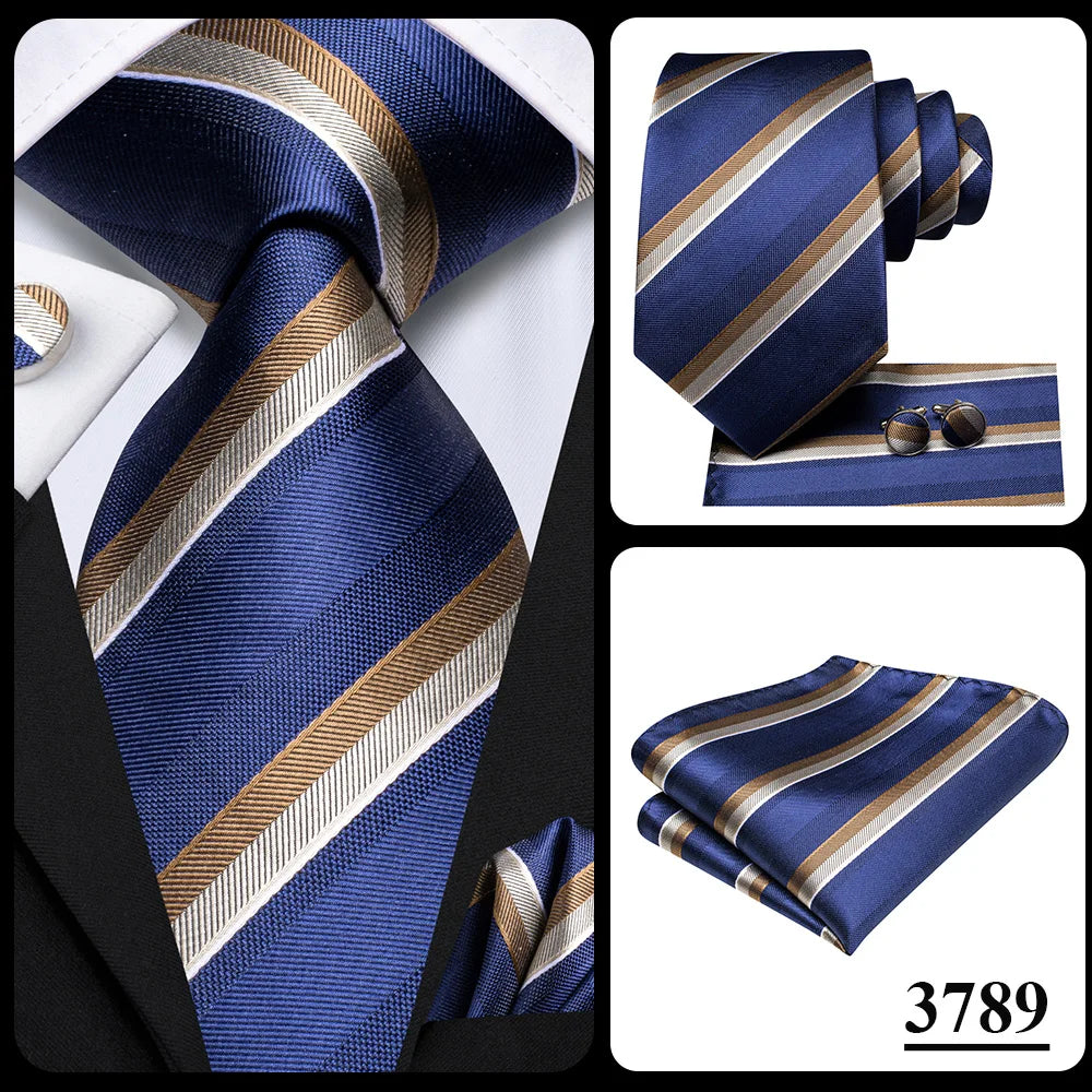 Hi-Tie Teal Green Floral Mens Fashion Necktie Handkerchief Cufflinks for Tuxedo Accessory Classic Silk Luxury Tie for Man Gift