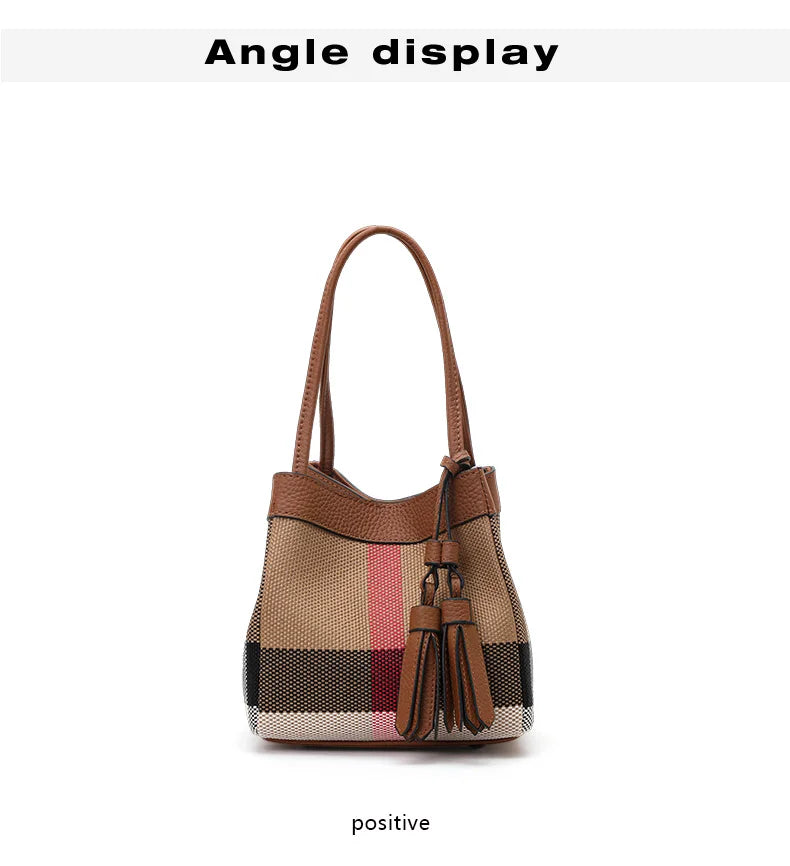 Aidrani Small Checkered Handbag: Chic Design, Signature Style