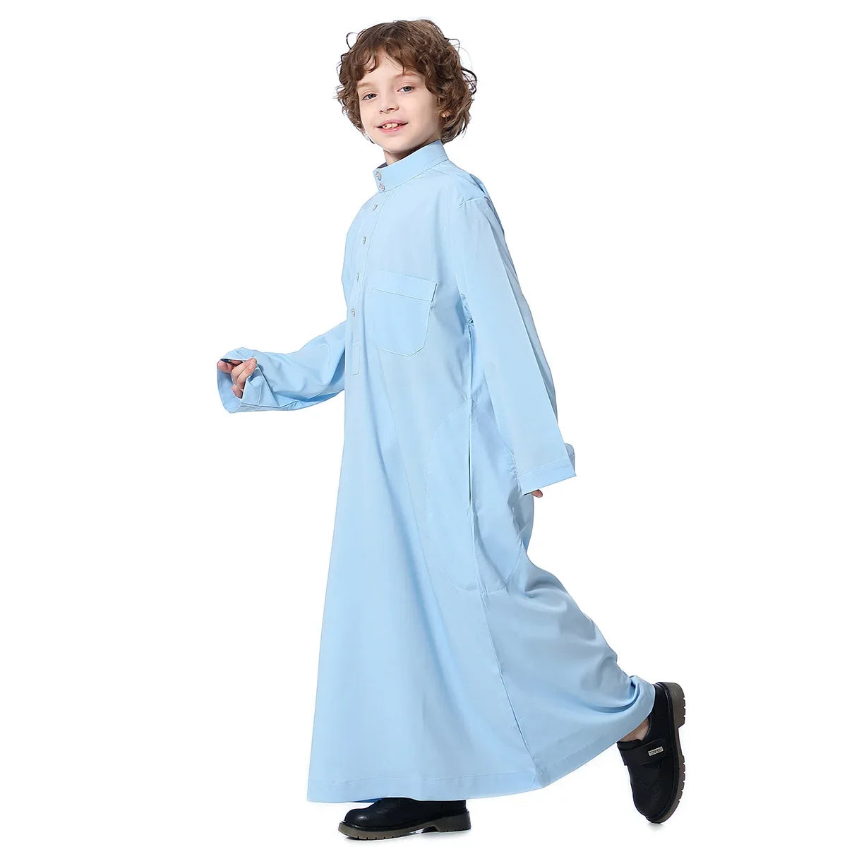 Abaya Dubai Long Robe Boys Jilbab Khimar Turkey Ramadan Muslim Clothes Kaftan Moroccan Islam Hijab Abayas Arab Islamic Clothing