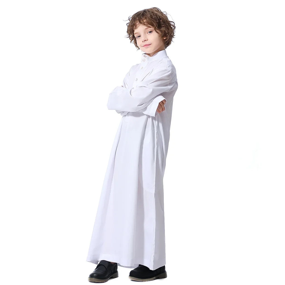 Abaya Dubai Long Robe Boys Jilbab Khimar Turkey Ramadan Muslim Clothes Kaftan Moroccan Islam Hijab Abayas Arab Islamic Clothing