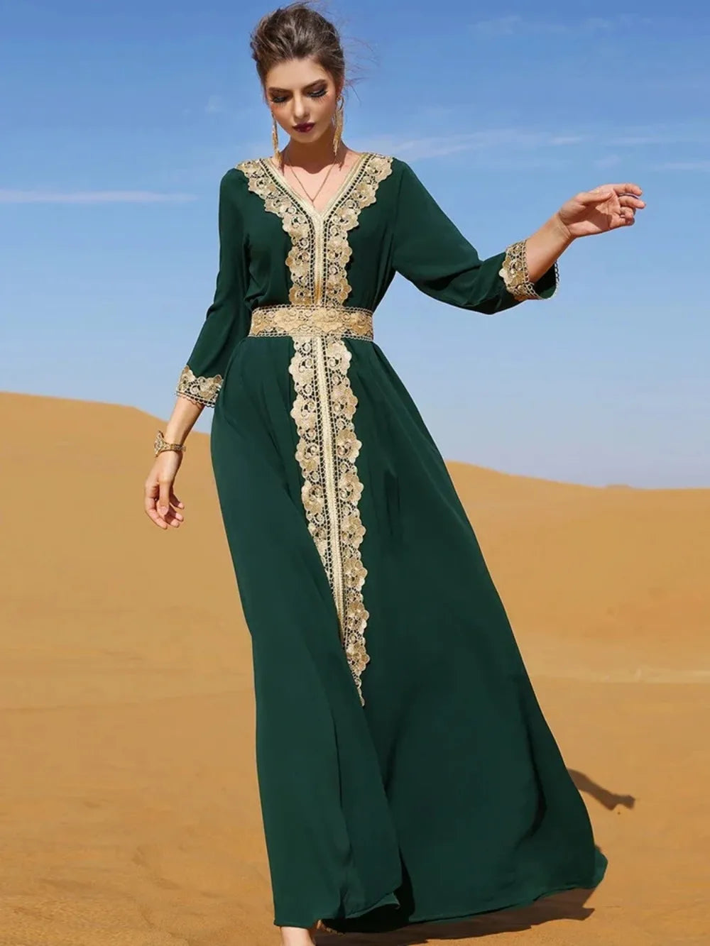Eid Party Dress For Women Lace Dubai Arab Ramadan Abayas Caftan Kaftan Vestido Eid Muslim Woman Abaya Party Long Dresses 2026