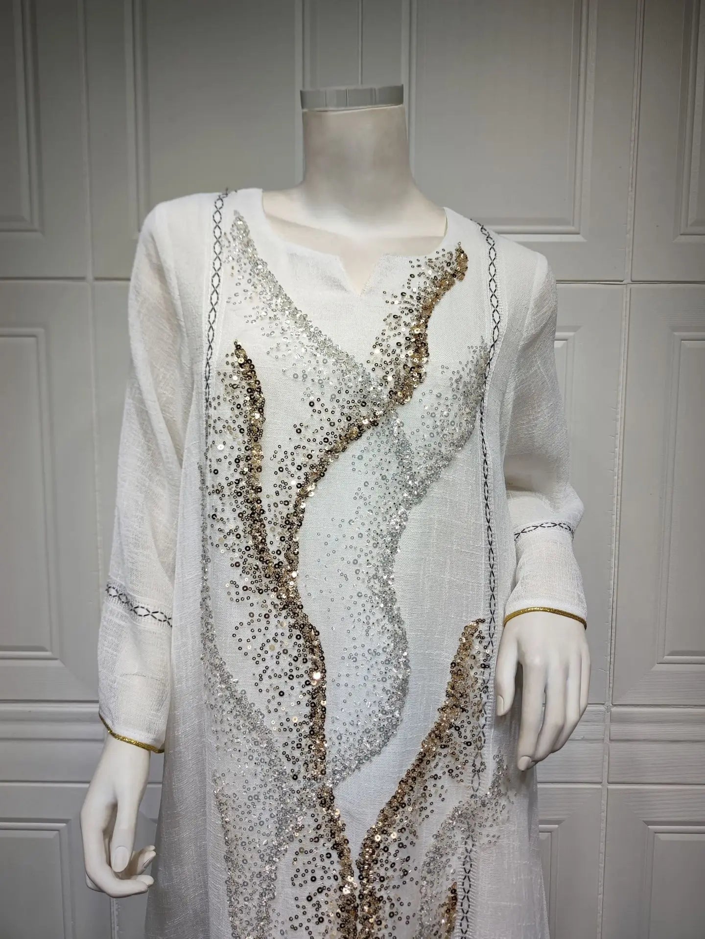 Uni Abaya Dubai Luxury Evening Dress Woman For Party Prom Modest Fashion Mesh Sequins Embroidery New in Dresses 2025