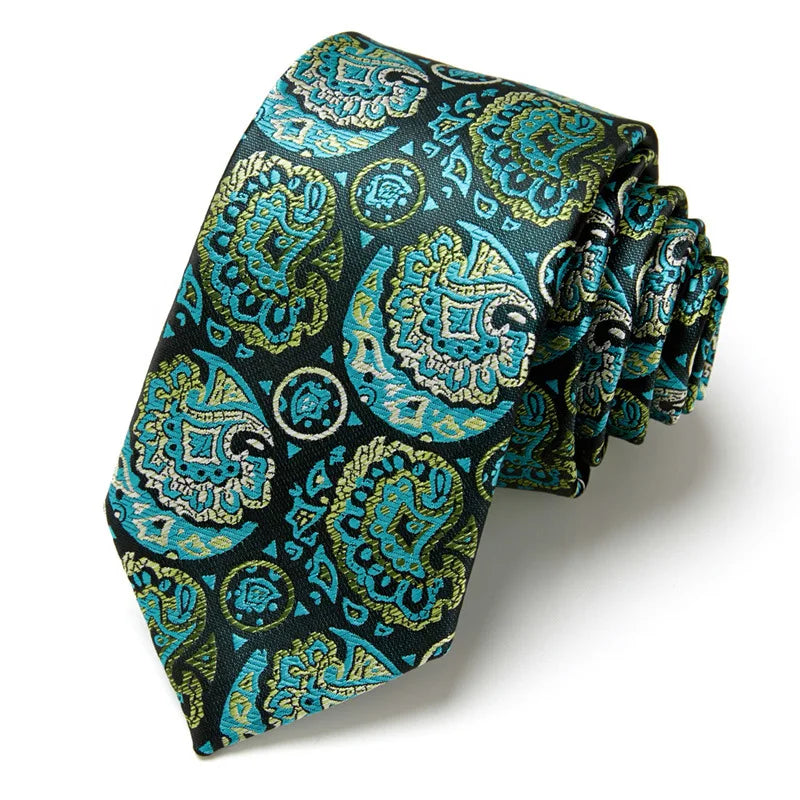 Ties For Men British Stripe Green Blue Floral Paisley Neckties Fit Daily Office Wedding Party Tuxedo Slim Ties Wholesale
