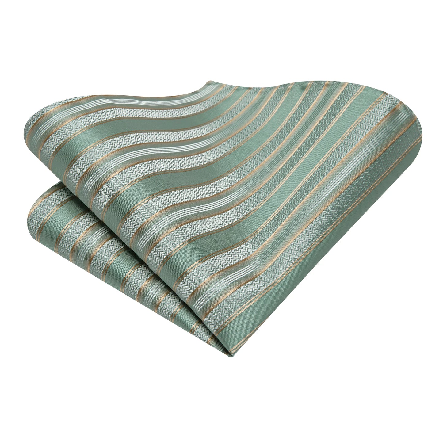 Hi-Tie Striped Light Green Silk Men's Tie Ties Floral Ties For Men Formal Business Luxury Wedding Party Neckties Gravatas