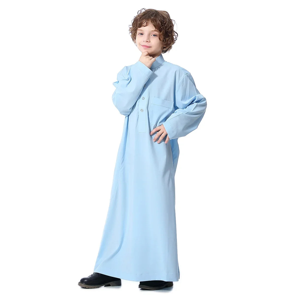 Abaya Dubai Long Robe Boys Jilbab Khimar Turkey Ramadan Muslim Clothes Kaftan Moroccan Islam Hijab Abayas Arab Islamic Clothing