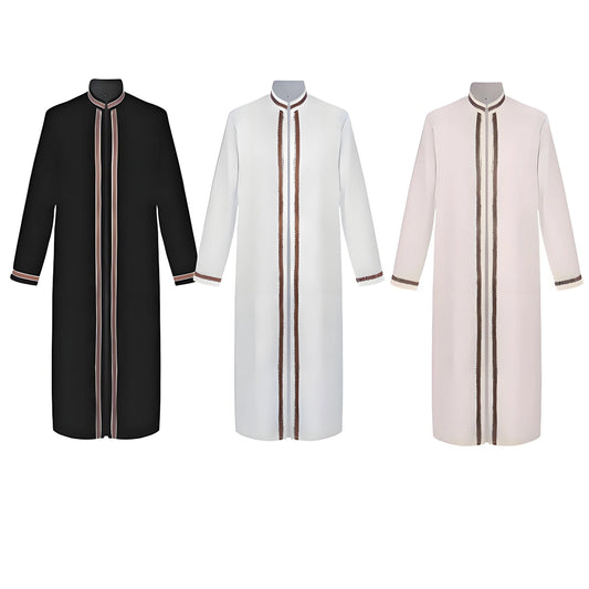 Medieval Muslim Middle Eastern Cloak Retro Long Hooded Robe Cosplay Costume Middle East Dubai Turkey Abayas Abaya Dress