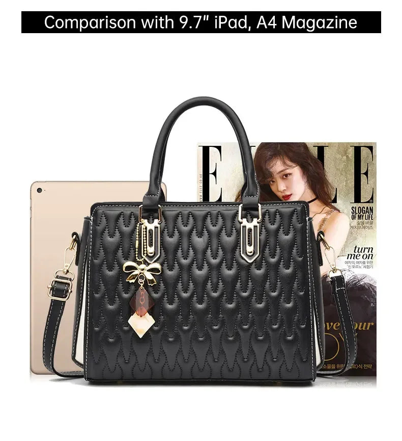 Women's Tote Bag Luxury Designer Fashion Shoulder Bags Large Capacity Graceful Hand Bags for Women Casual Female Handbags