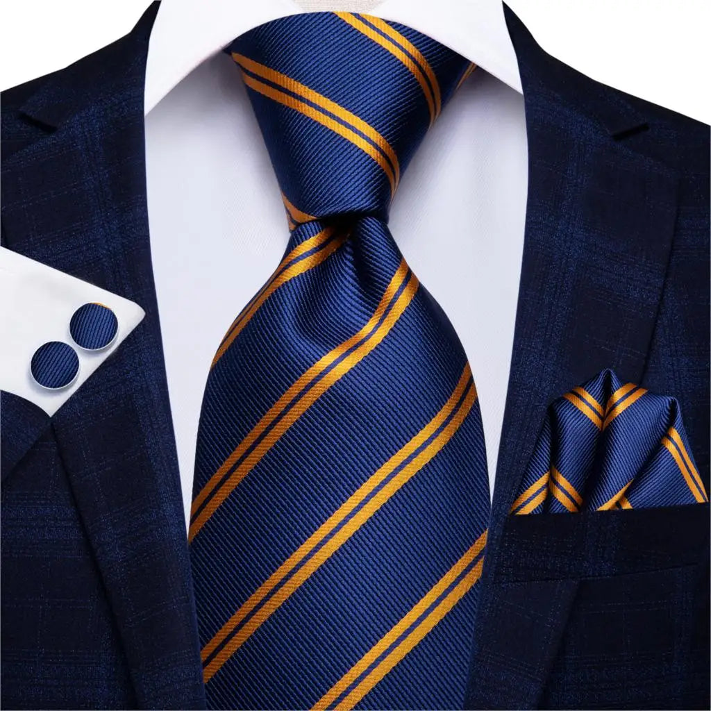 Hi-Tie Blue New Fashion Business Paisley Silk Men's Tie NeckTie 8.5cm Ties for Men Formal Luxury Wedding Quality Gravata