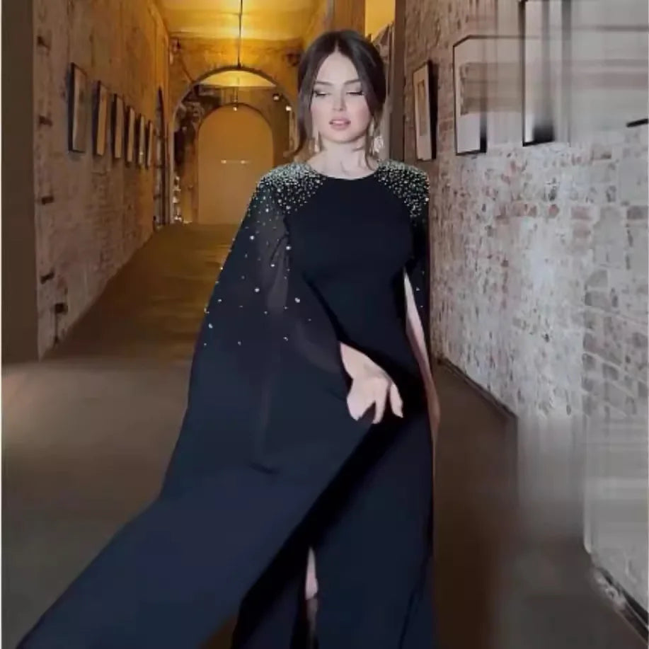 Abaya, Middle Eastern Hot Drilling Robe Evening Gown,  Muslim Women's Long Robes,  Saudi Arabia Caftan Islam Clothes for Muslim