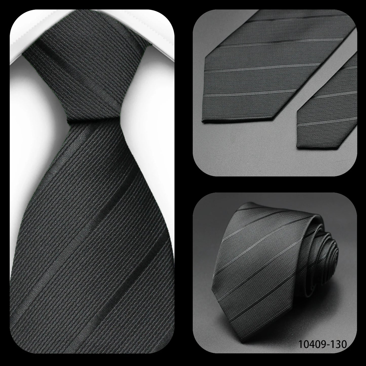 Tie Gravatas Fashion Wholesale Woven Striped Necktie Wedding Accessories Blue Man Fit Group Party Office Neck Ties
