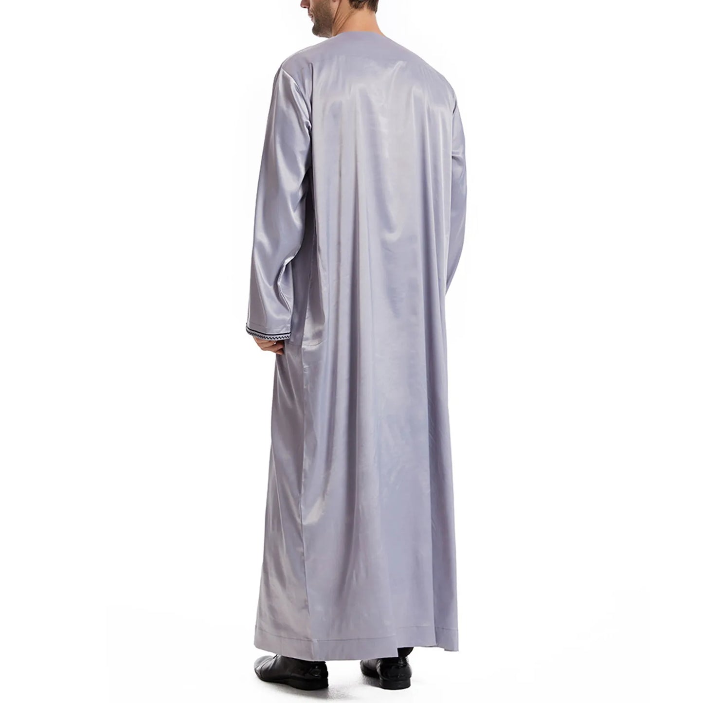 Men'S Muslim Robe Men Pullover Dress Abaya Daffah Jubba Thobe Pakistan Saudi Arab Kaftan Islam Clothing Prayer Robe Afghan
