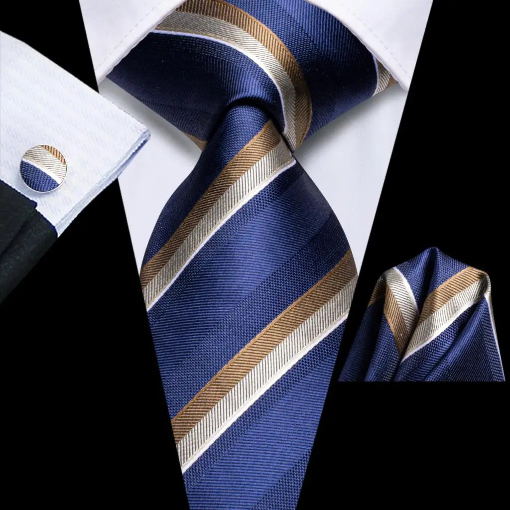 Hi-Tie Teal Green Floral Mens Fashion Necktie Handkerchief Cufflinks for Tuxedo Accessory Classic Silk Luxury Tie for Man Gift