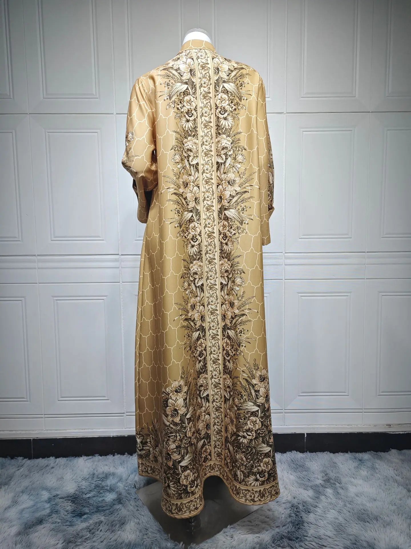 Muslim Dress Women Abaya Eid Diamond Party Dresses Arab Long Robe Print Abayas Dubai Morocco Kaftan Islam Jalabiya Vestidos 2026