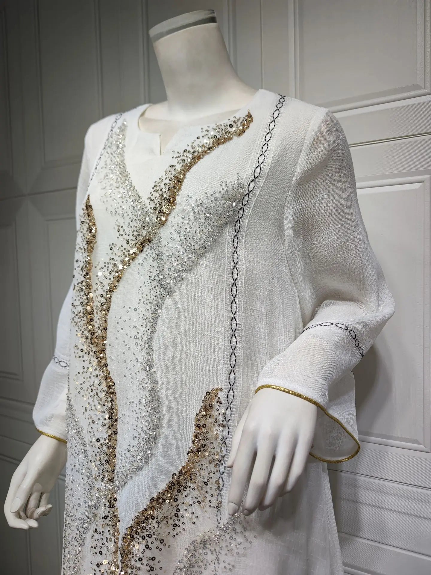 Uni Abaya Dubai Luxury Evening Dress Woman For Party Prom Modest Fashion Mesh Sequins Embroidery New in Dresses 2025