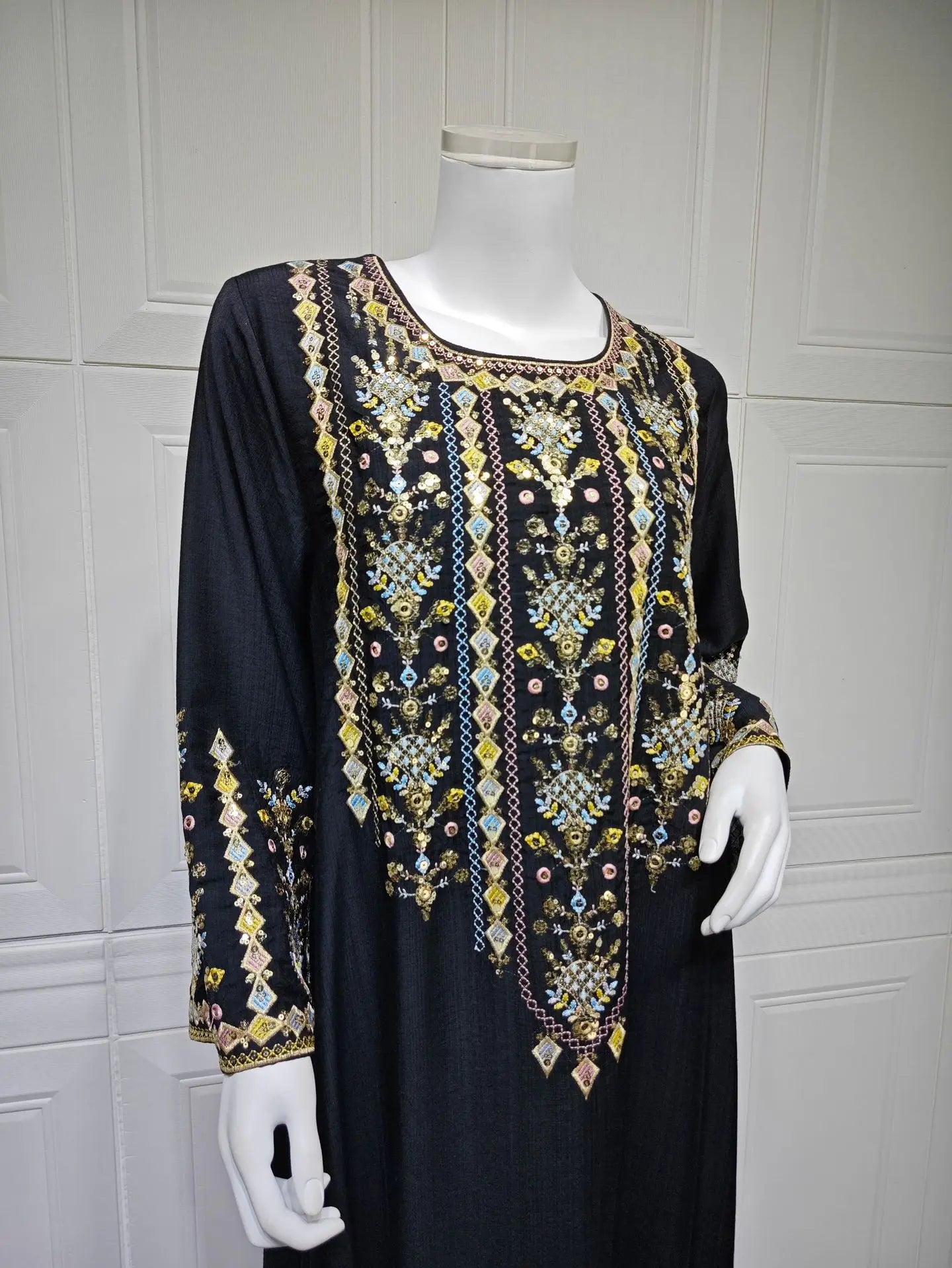 Women Jalabiya Dubai Dress Abaya Eid Ramadan Party Gorgeous Long Dresses Muslim Embroidery Vestidos Largos Robe Saudi Arab 2026
