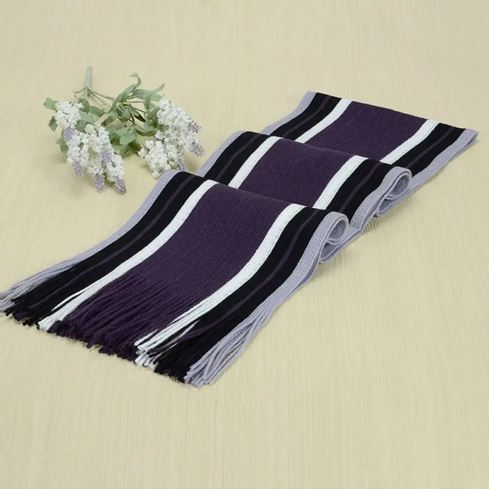 Casual Cashmere Men Striped Scarf Thick Tassel Stole Winter Long Shawl Soft Neck Warm Neck Wrap new Scarf &Wrap