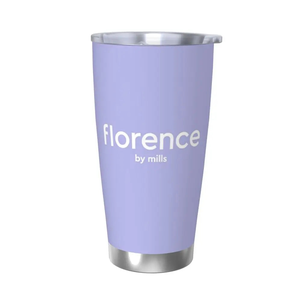 Florence By Mills Stainless Steel Tumbler Vacuum Insulated Mug Thermal Cold Cup Straw With Lid 20oz