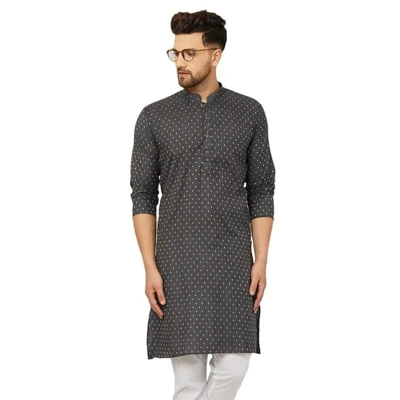 Men Islamic Arabian Patchwork Striped Embroidery Eid Muslim Long Robe Jubba Casual Loose Abayas 2026 National style