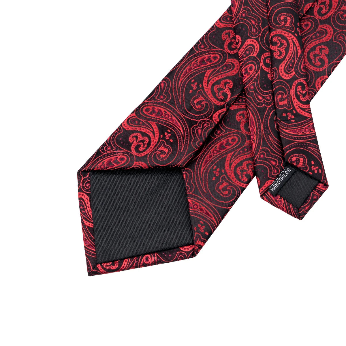 Hi-Tie Paisley Wine Red Silk Men's Tie NeckTies 8.5cm Ties for Men Formal Business Luxury Wedding Neckties Quality Gravatas