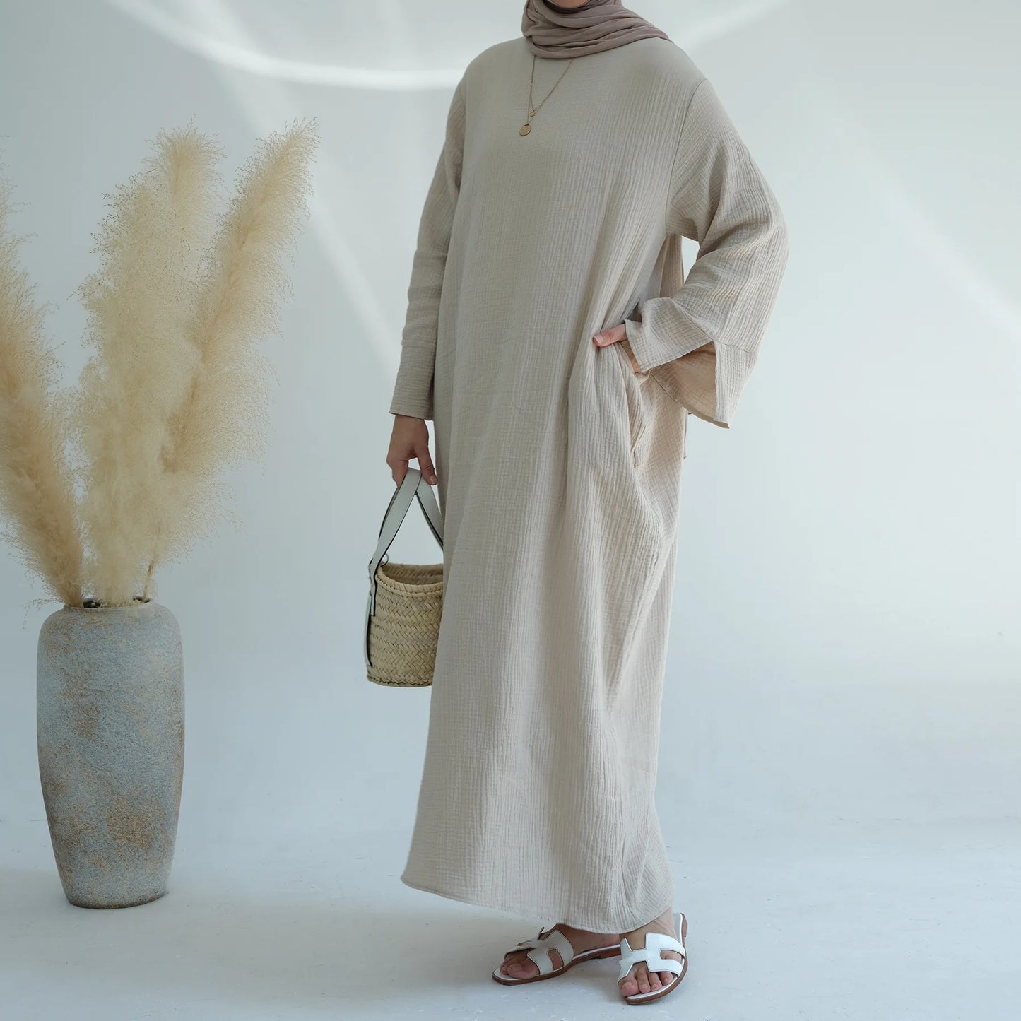 Eid Muslim Abaya Dress for Women Split Sleeve Modest Prayer Dresses Jalabiya Morocco Abayas Kaftan Islam Vestidos Arab Long Robe