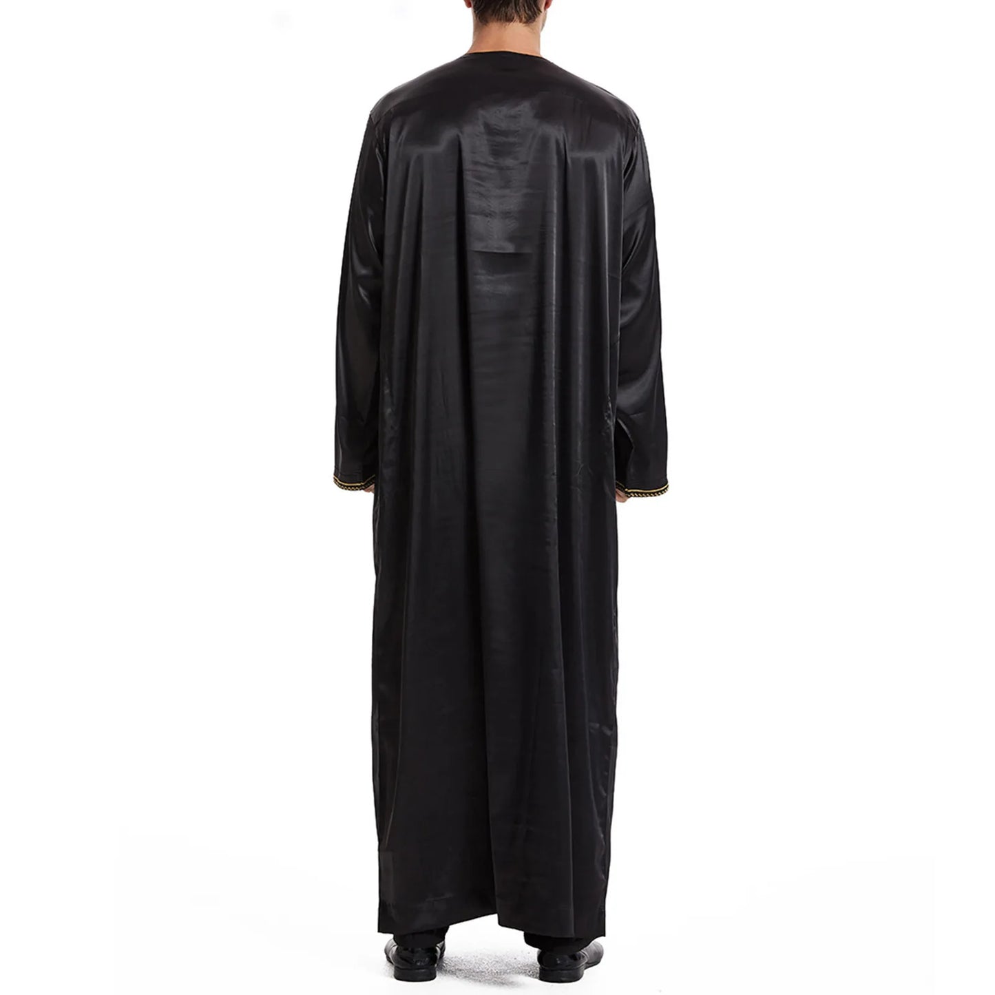 Men'S Muslim Robe Men Pullover Dress Abaya Daffah Jubba Thobe Pakistan Saudi Arab Kaftan Islam Clothing Prayer Robe Afghan