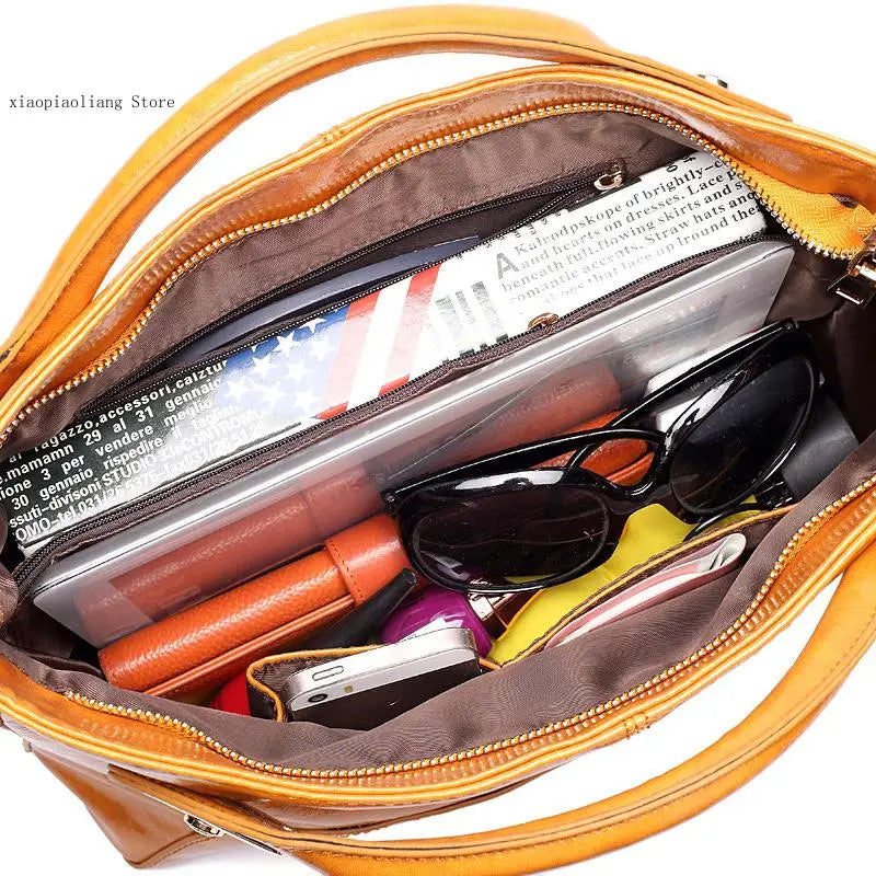 Bags for Women Summer Fashion Retro Style Hand-Held Bucket Bag Versatile Single Shoulder Crossbody Casual Versatile