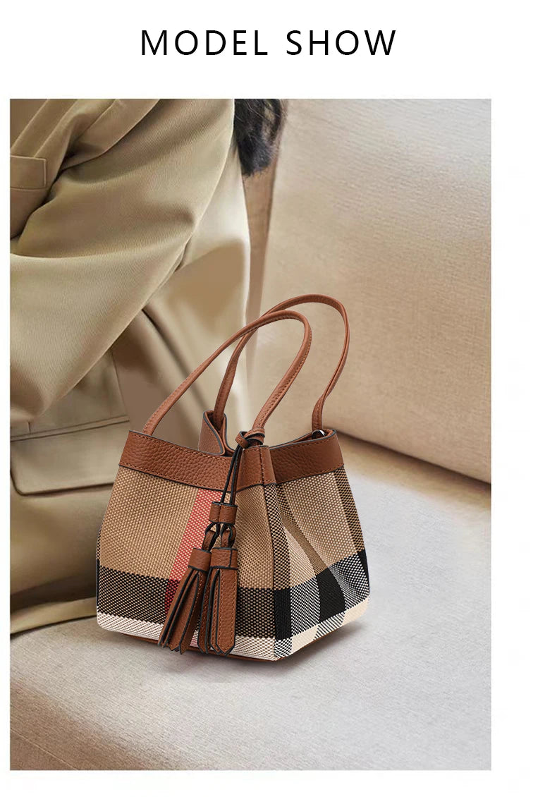 Aidrani Small Checkered Handbag: Chic Design, Signature Style