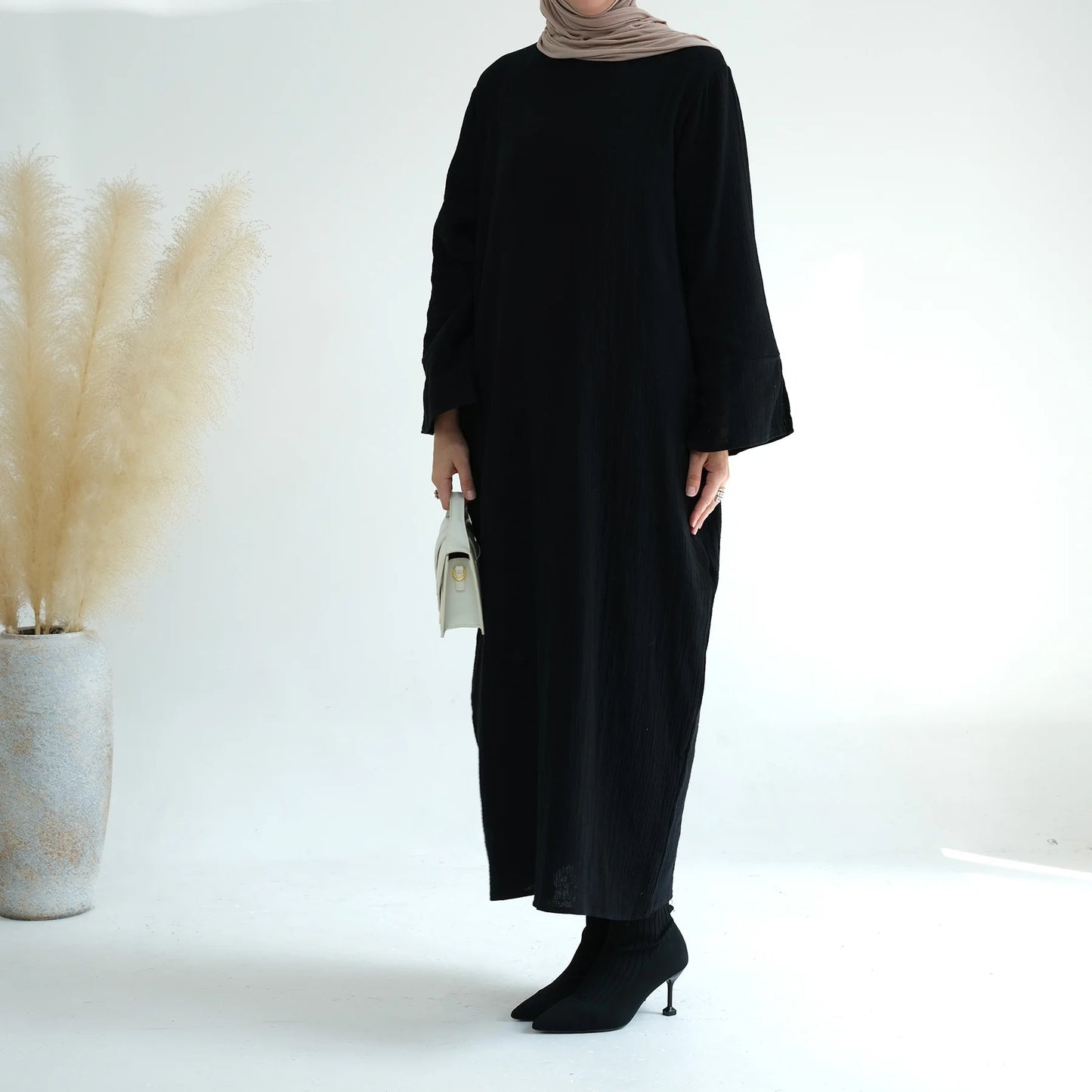 Eid Muslim Abaya Dress for Women Split Sleeve Modest Prayer Dresses Jalabiya Morocco Abayas Kaftan Islam Vestidos Arab Long Robe