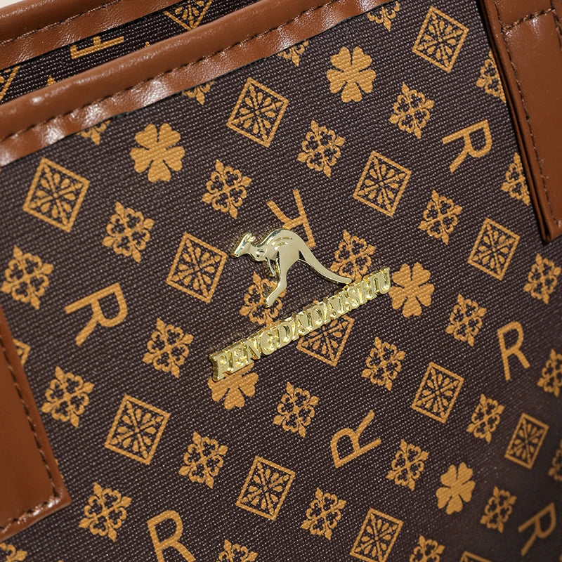 New women's cross-border fashion handbag, large-capacity shoulder bag, versatile and classic tote for commuting