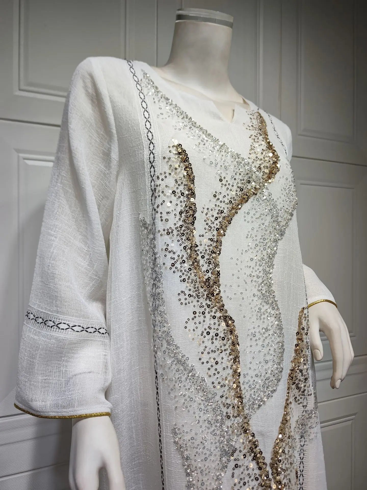 Uni Abaya Dubai Luxury Evening Dress Woman For Party Prom Modest Fashion Mesh Sequins Embroidery New in Dresses 2025
