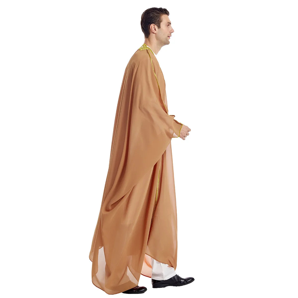 Eid Muslim Men Jubba Thobe Mens Cardigan Abaya Long Dress Islamic Ramadan Kimono Long Robe Saudi Arabic Musulman Caftan Dubai