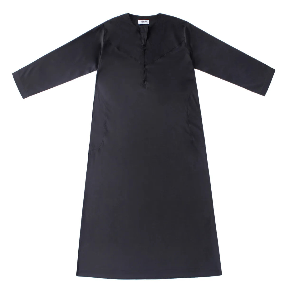 Men Abaya Solid Muslim Long Sleeve Button Dress Pakistan Islam Clothing Jubba Thobe Saudi Arabia Kleding Kaftan Oman Qamis Homme