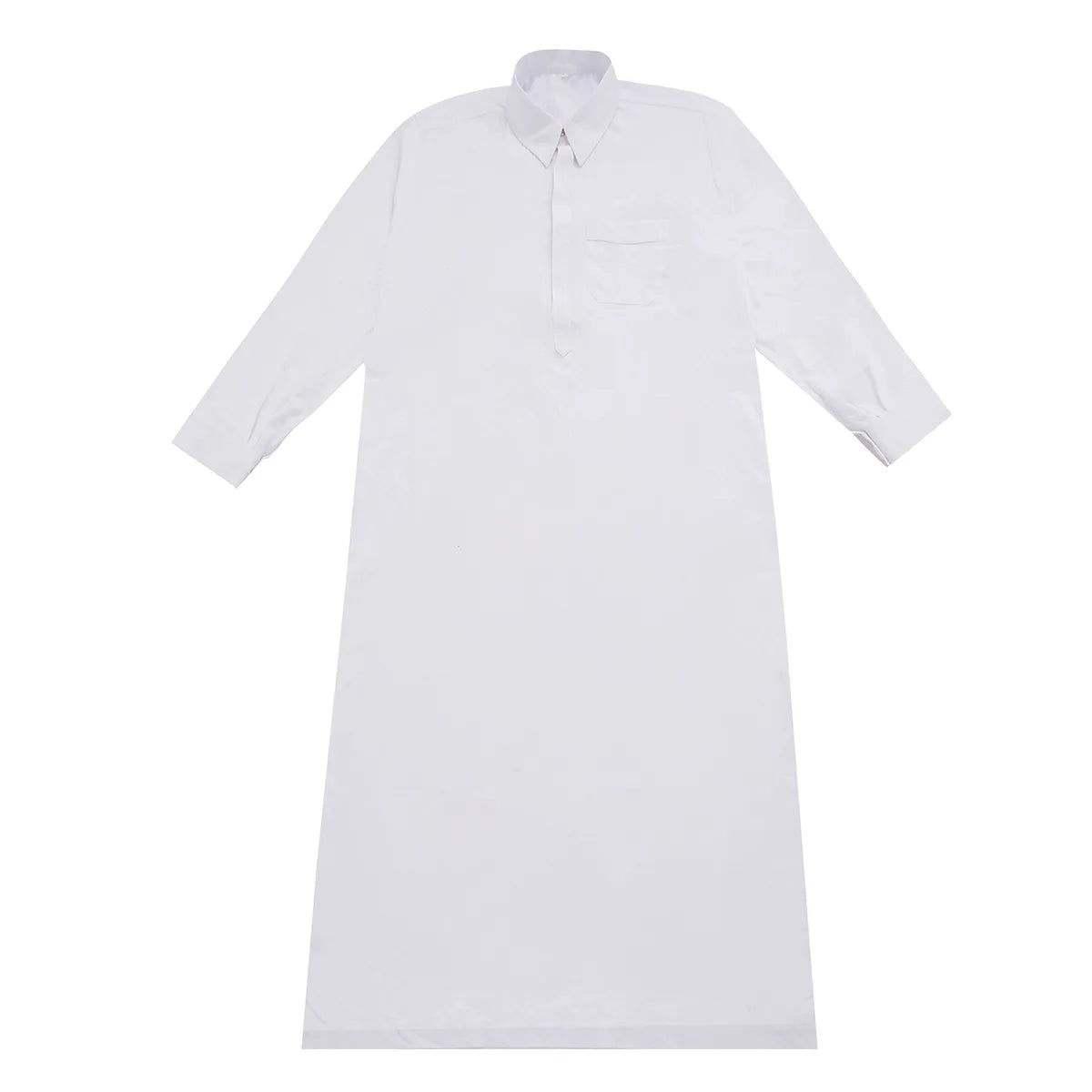 Mens Robe Long Sleeve Saudi Abaya Arabic Thobe Jubba Thoub Dubai Daffah Kaftan Middle East Islam Thawb Jubba Muslim Dress Caftan