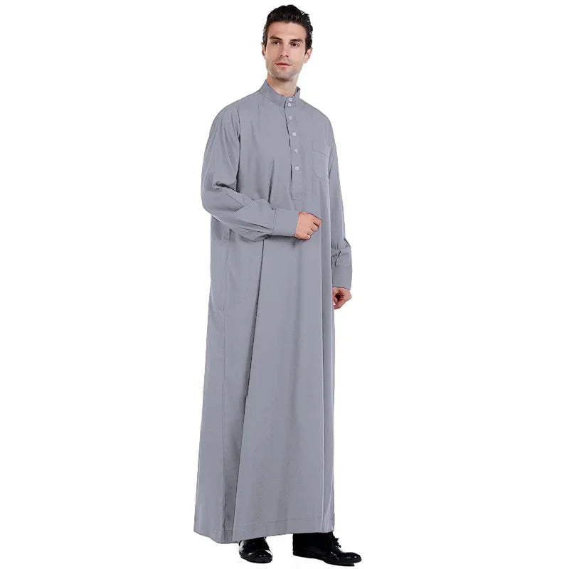 Ramadan Eid Djellaba Men Muslim Dress Jubba Thobe Saudi Arabic Long Robe Turkey Kaftan Dubai Abaya Dress Daffah Dishdasha Thoub