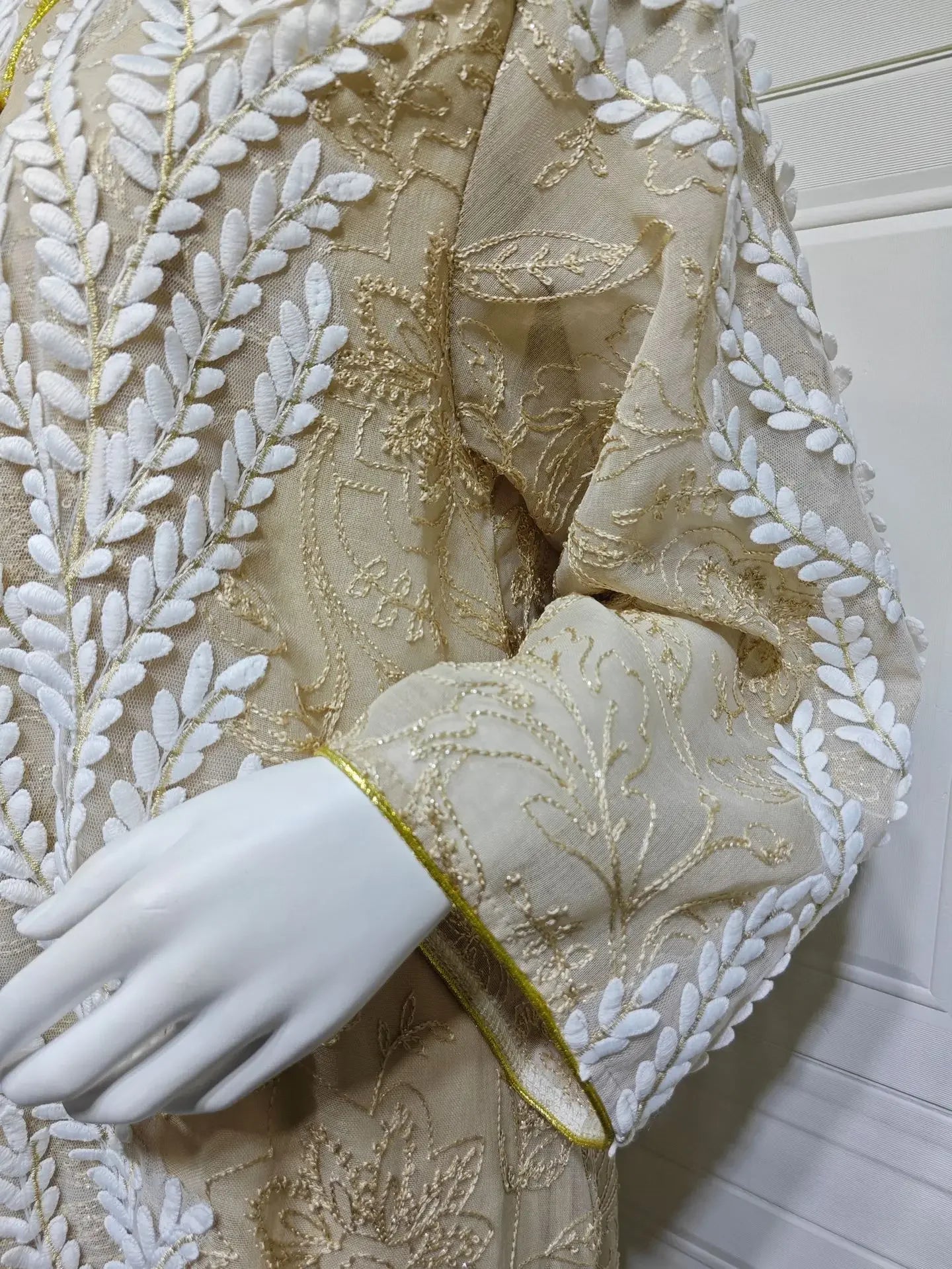 Eid Mesh Dress Women Abaya Party Dress Women Jalabiya Gorgeous Embroidery Saudi Arab Sequins Muslim Ramadan Vestidos Largos Robe