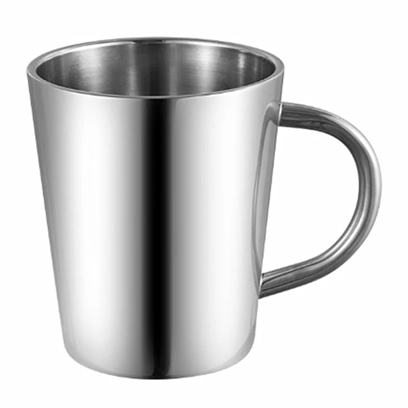 Double Wall Stainless Steel Coffee Mug with lid Portable Cup Travel Tumbler Jug Milk Tea Cups Office Water Mugs